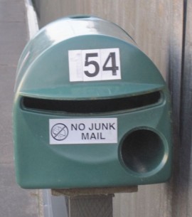 Opt out of Junk Mail