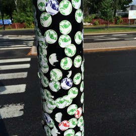 Sticker pole